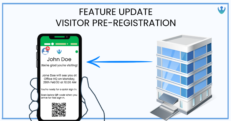 Visitor Pre-Registration -New Feature Update in CoReceptionist App